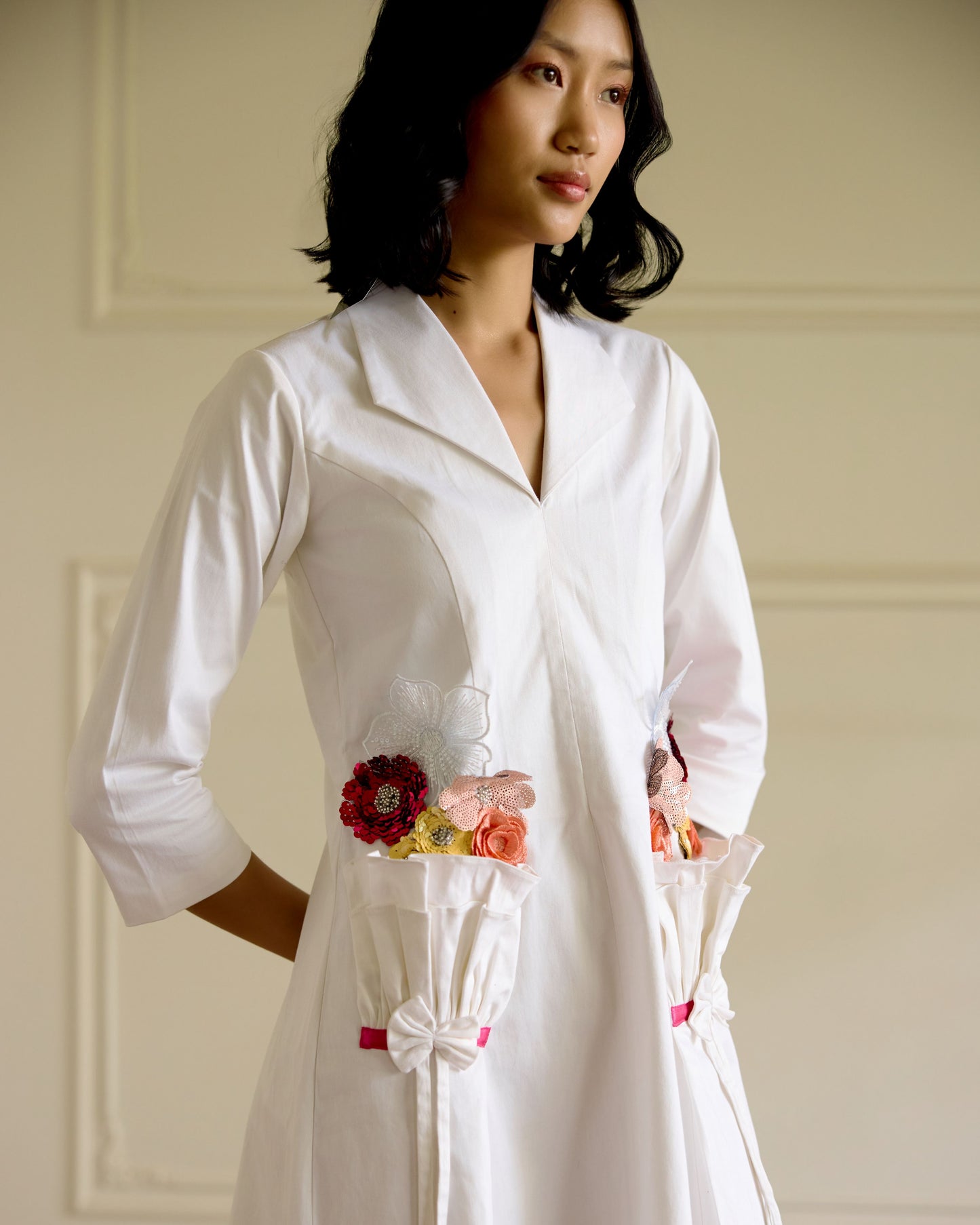 White Bouquet Dress