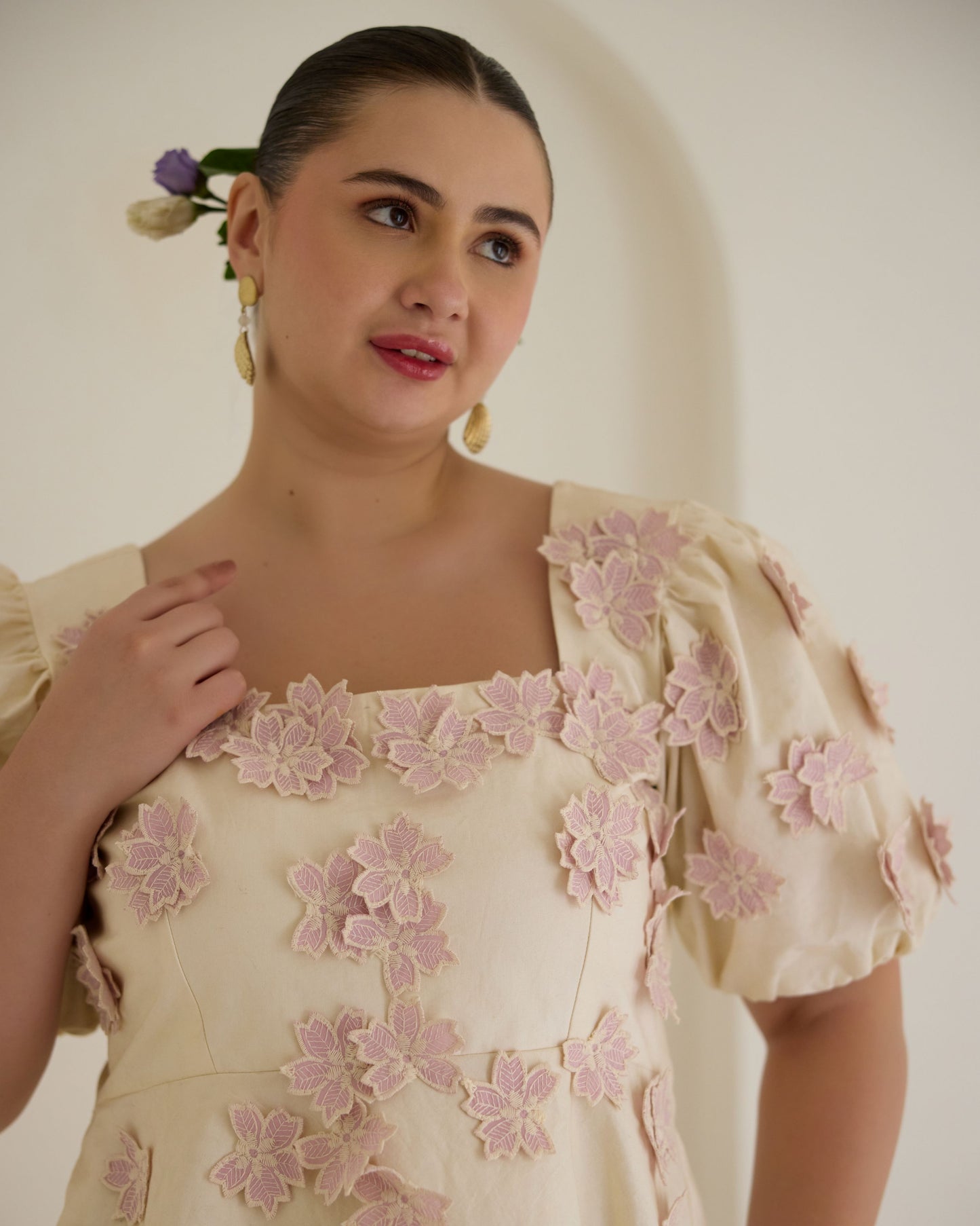 Floral Applique Dress