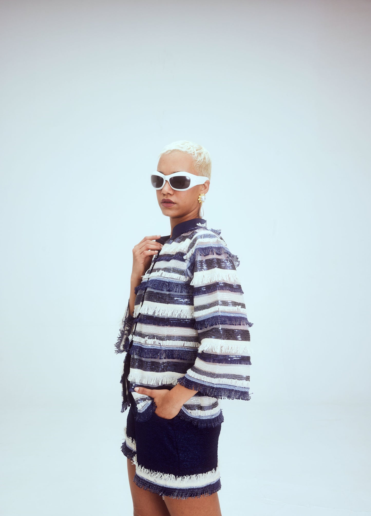 Blue Sparkler Coord Set