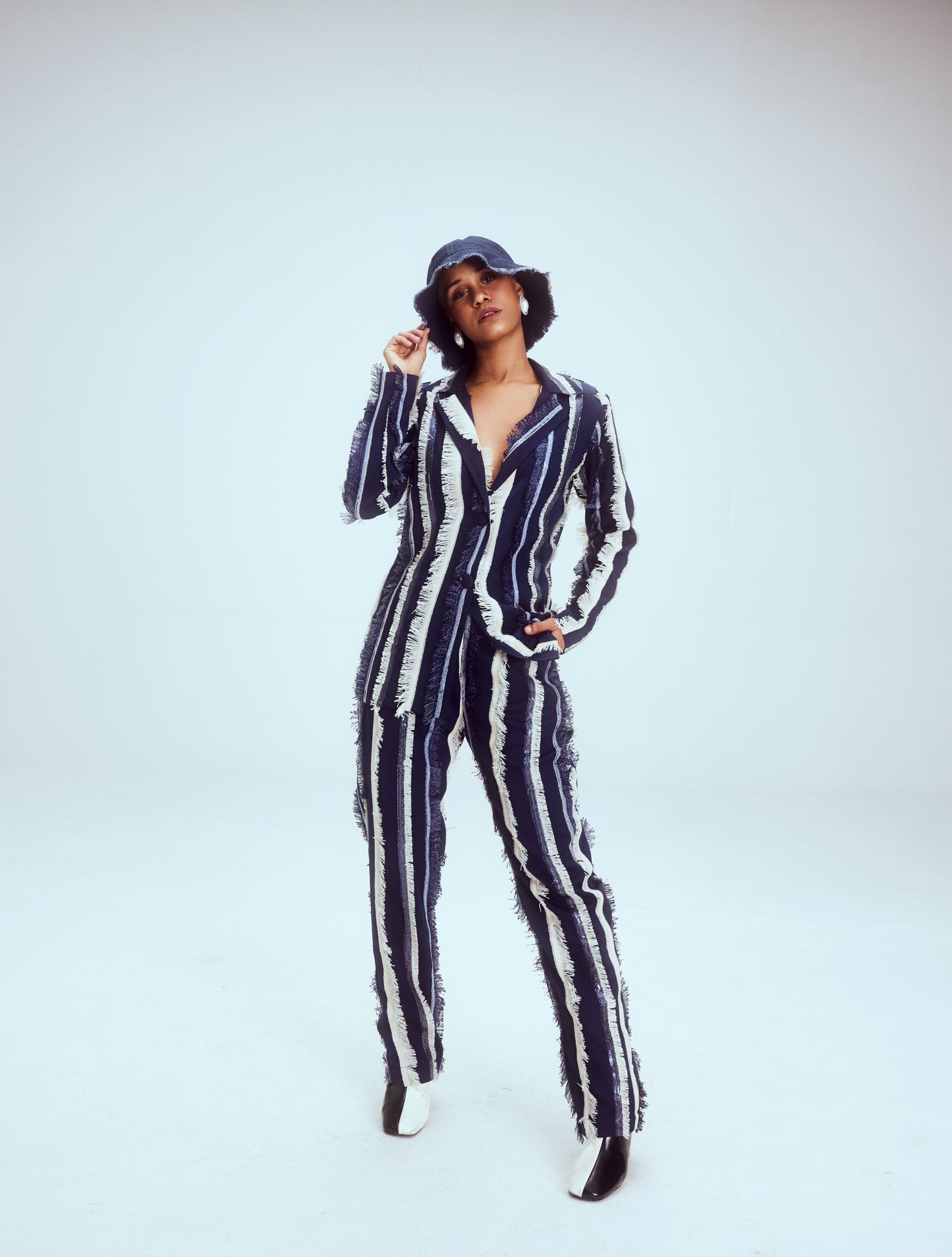 Blue Sparkler Pant Suit