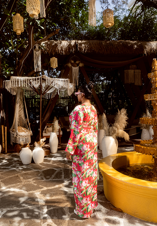 Laura cut maxi dress