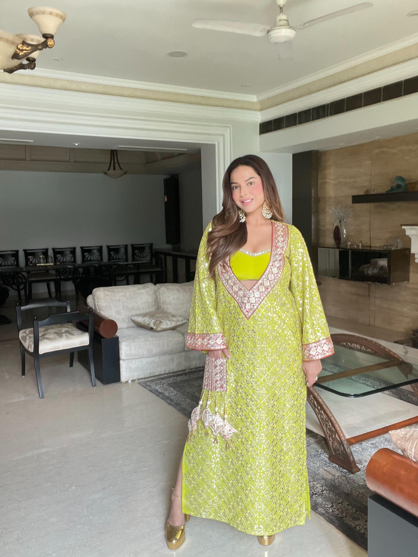 Gota kaftan set