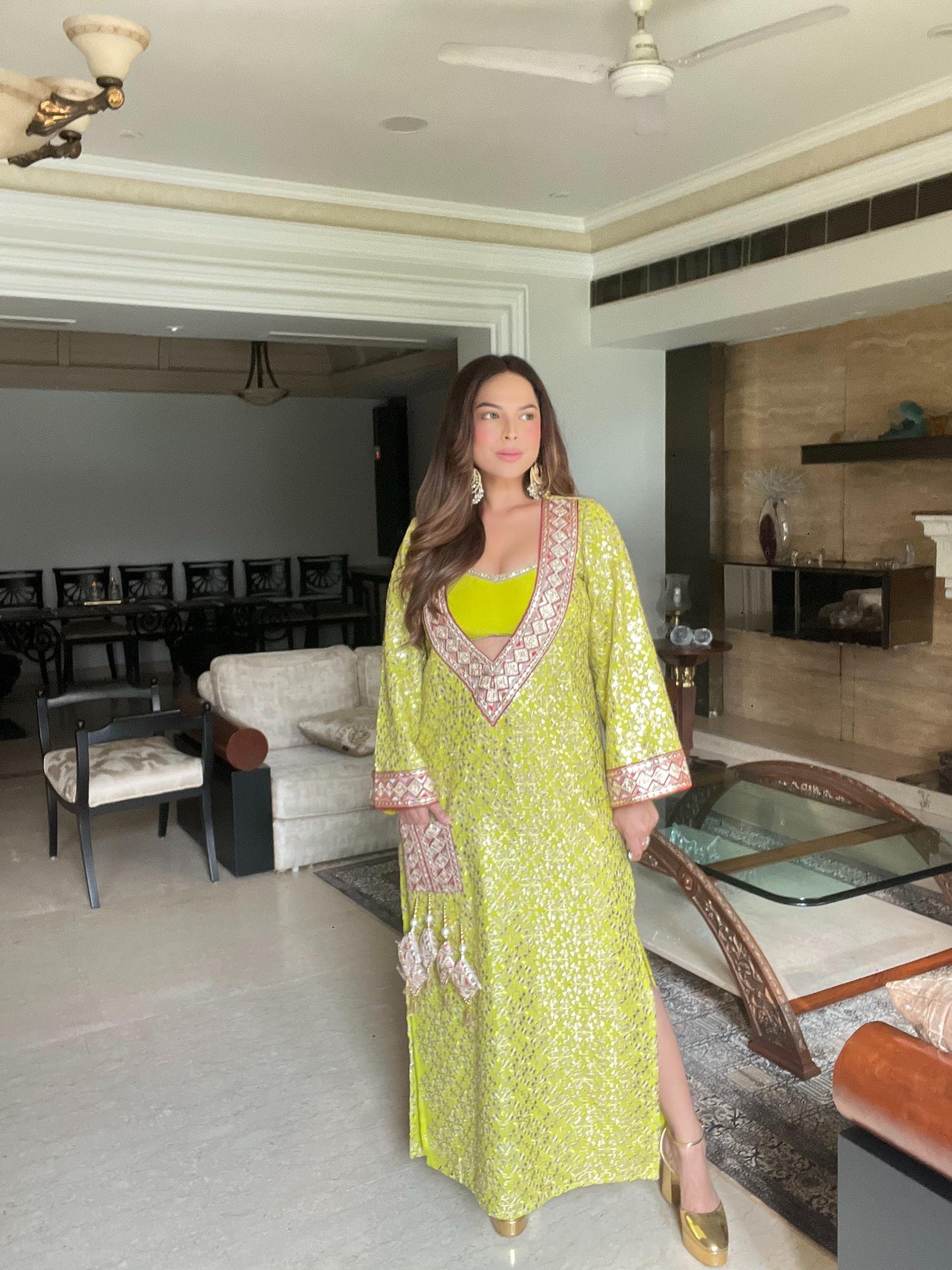 Gota kaftan set