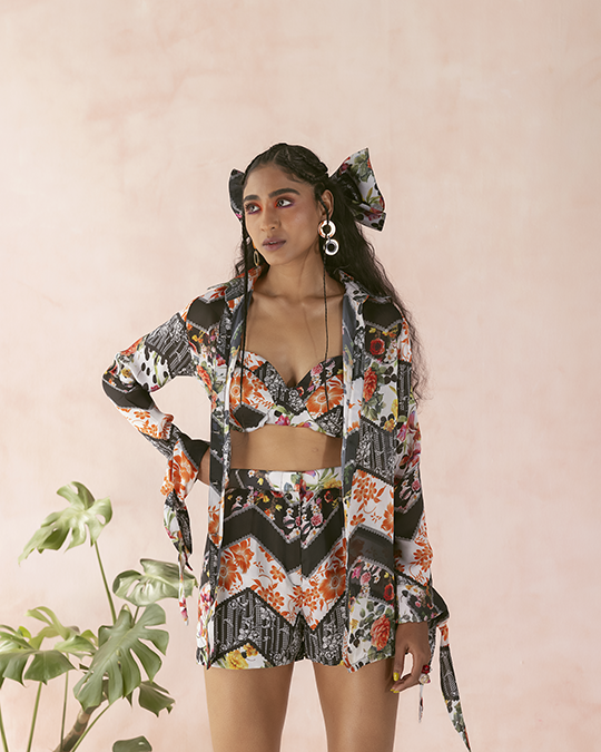 Noir short set
