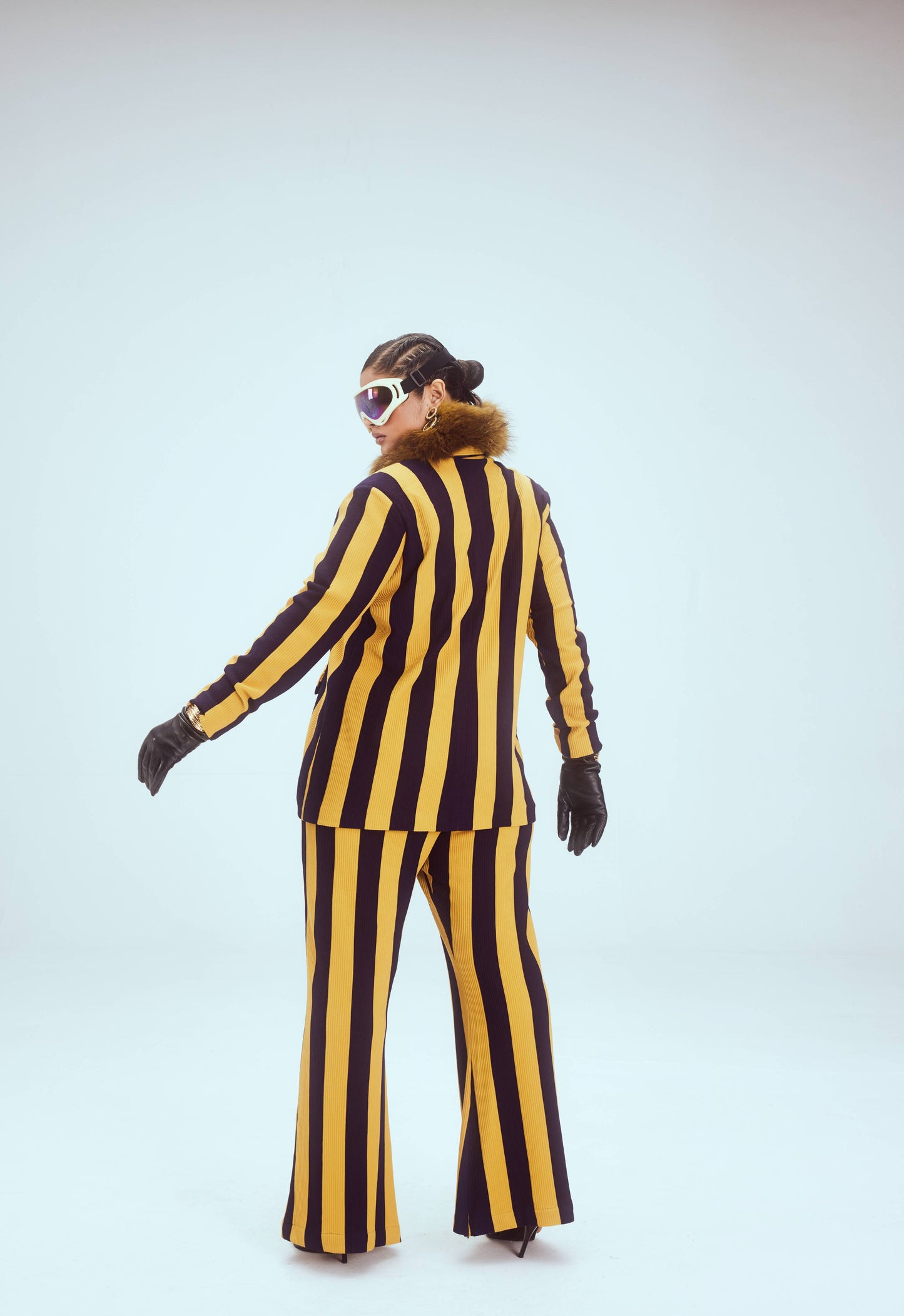 Striped pant suit