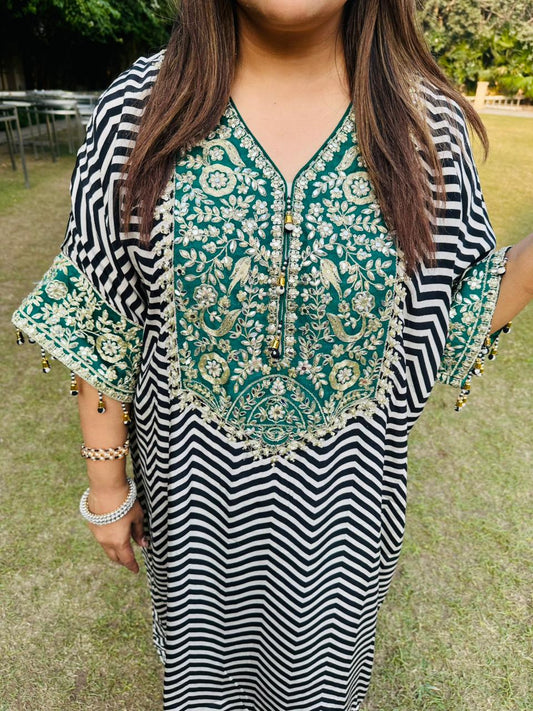 Striped Kaftan Set