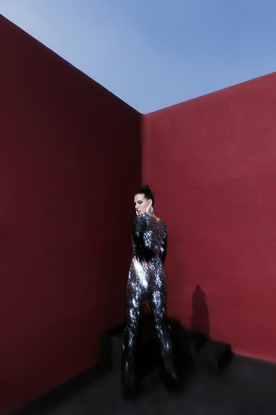 Bling feather jumpsuit