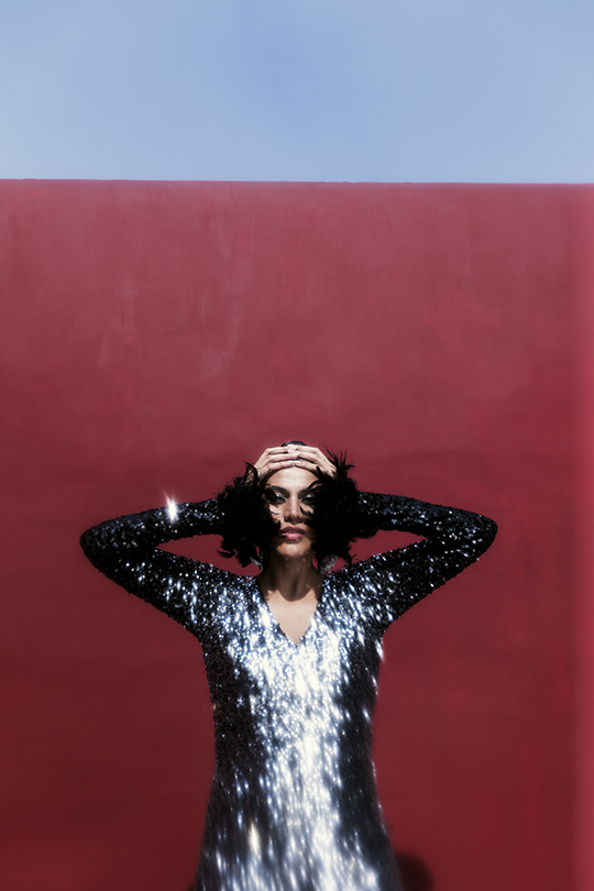 Bling feather jumpsuit