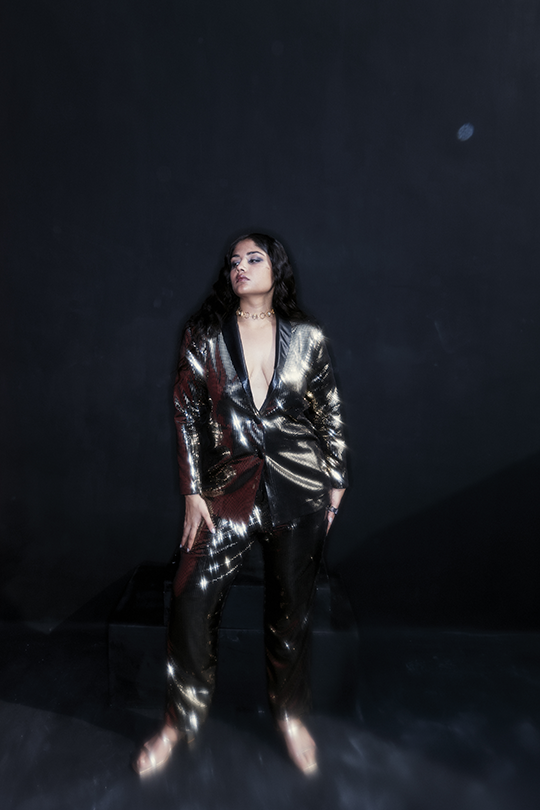 Gold pant suit