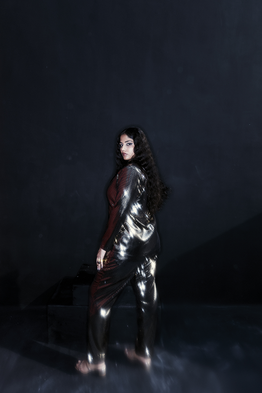 Gold pant suit