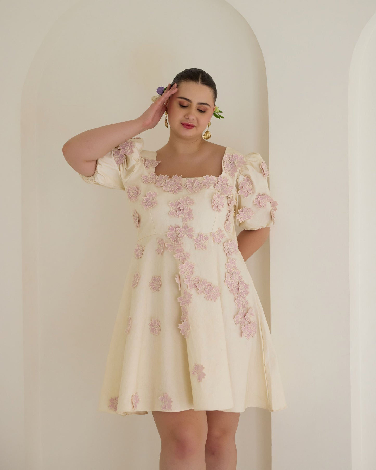 Floral Applique Dress