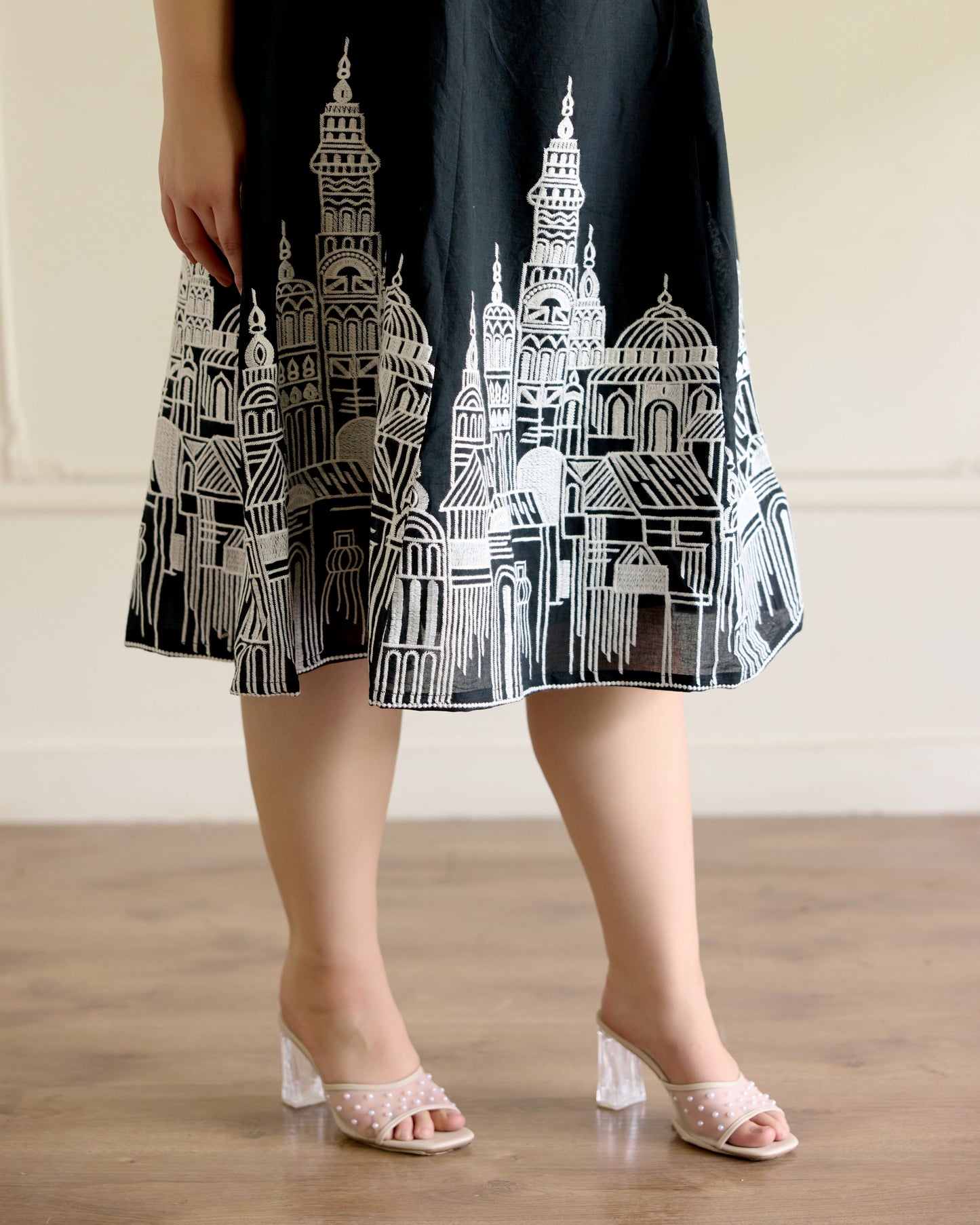 Embroidered Cut Dress