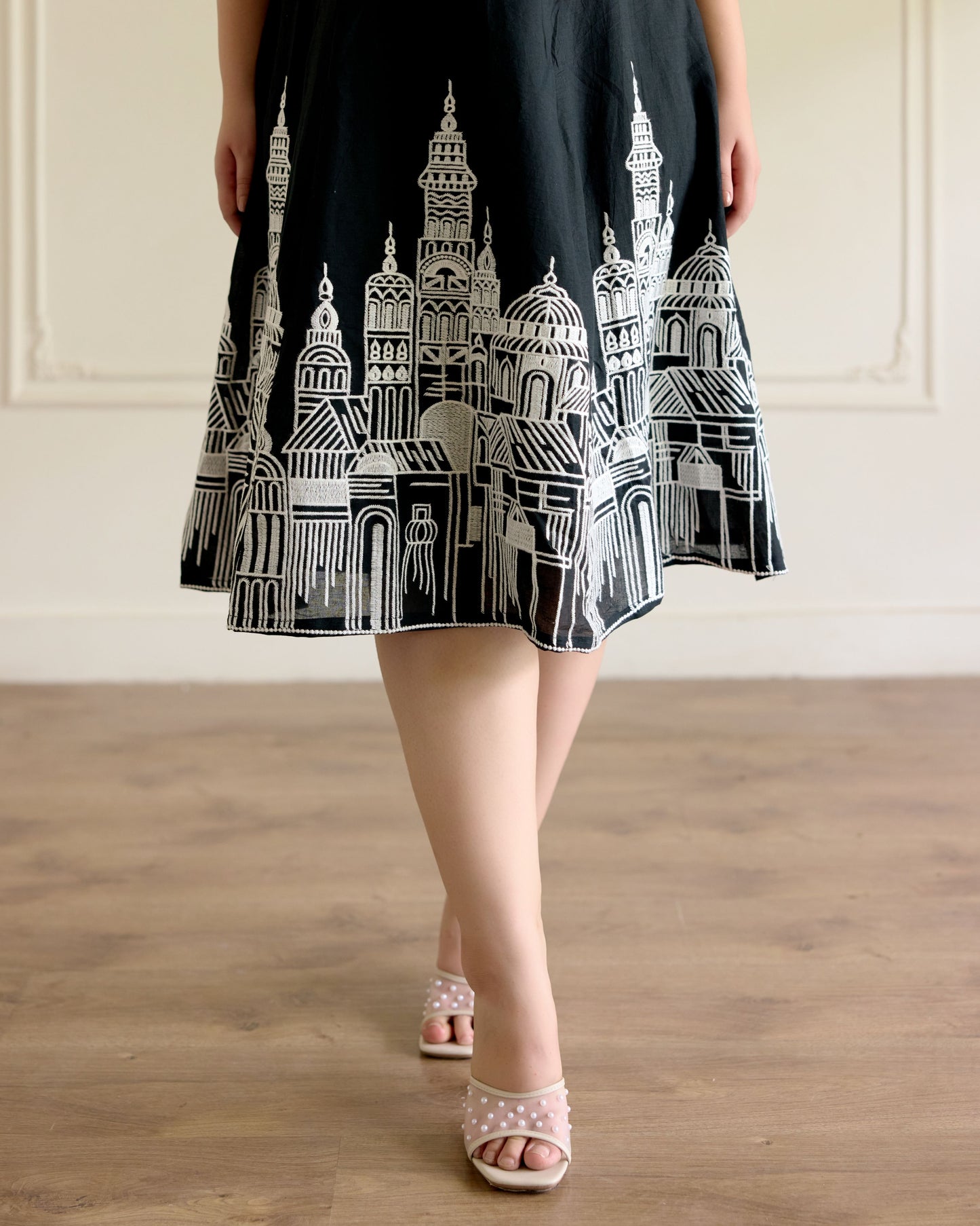 Embroidered Cut Dress