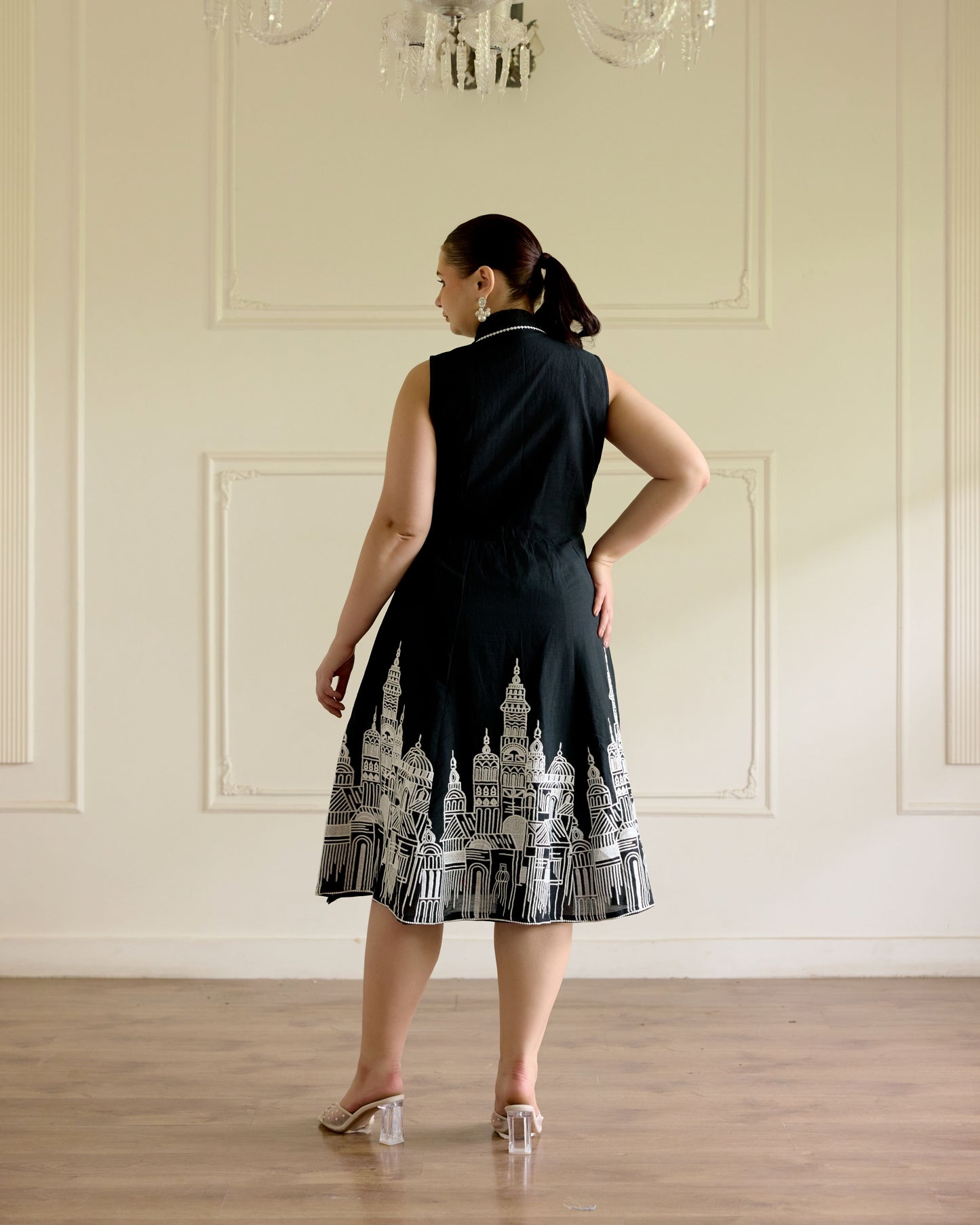 Embroidered Cut Dress