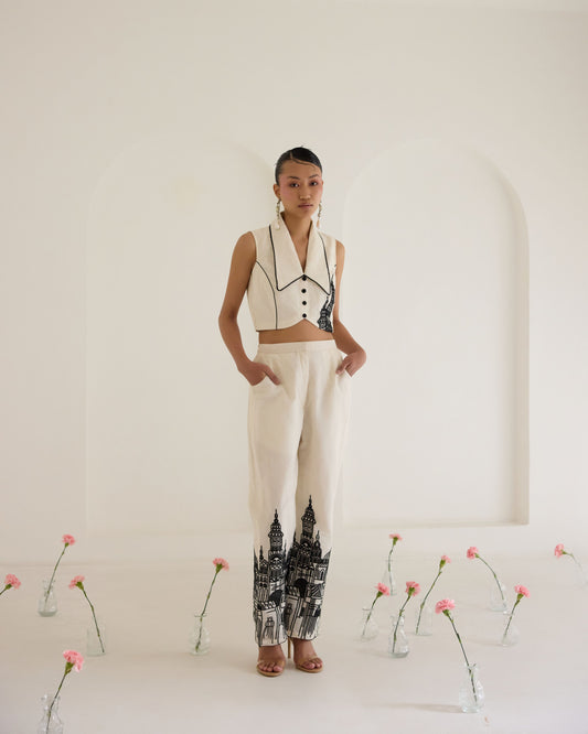 Embroidered Pant Co-ord Set