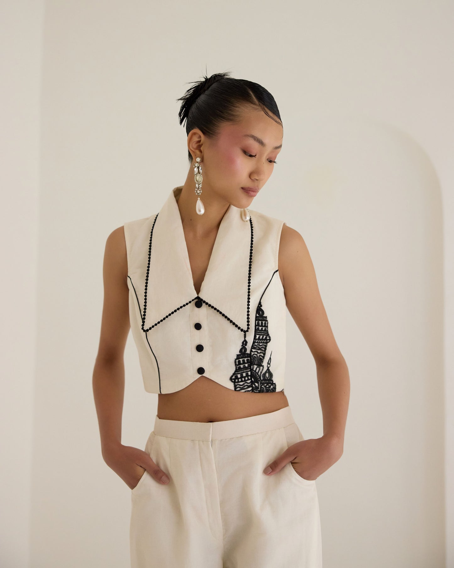 Embroidered Pant Co-ord Set