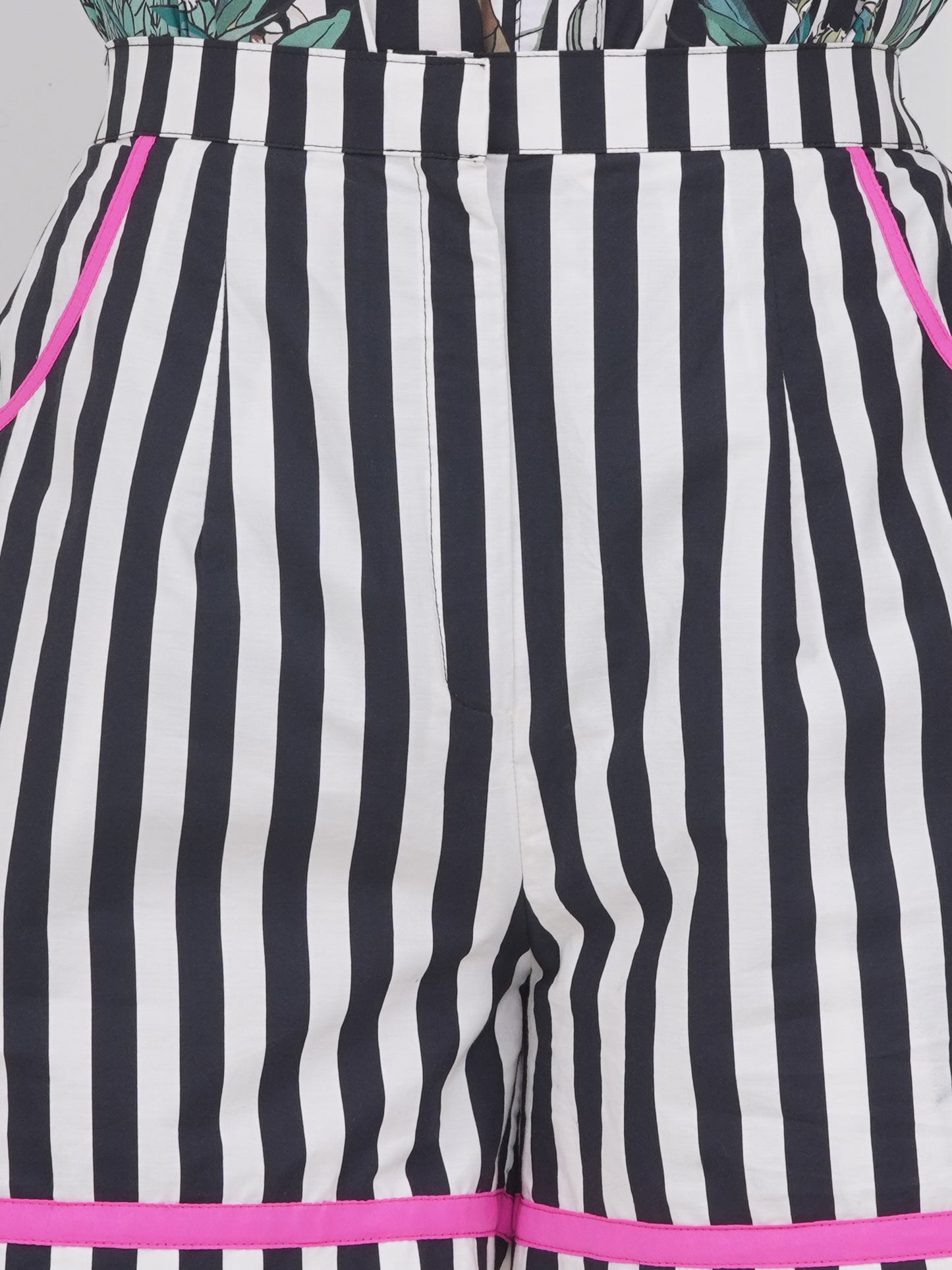 Black Stripe Floral