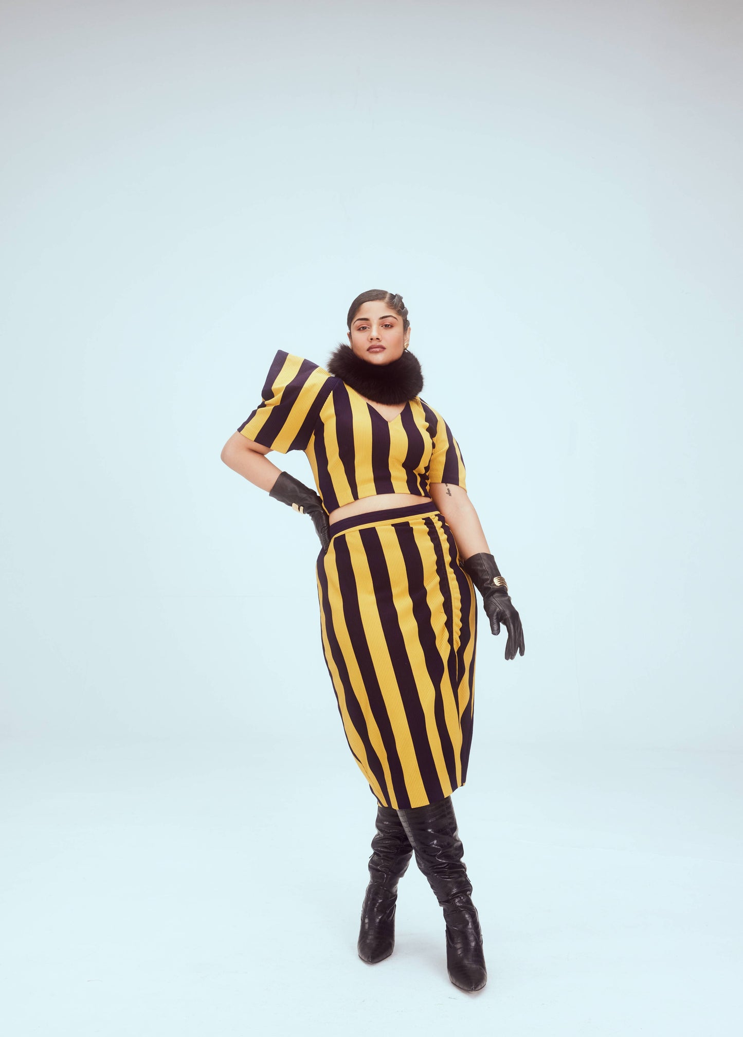 Crop top & skirt set