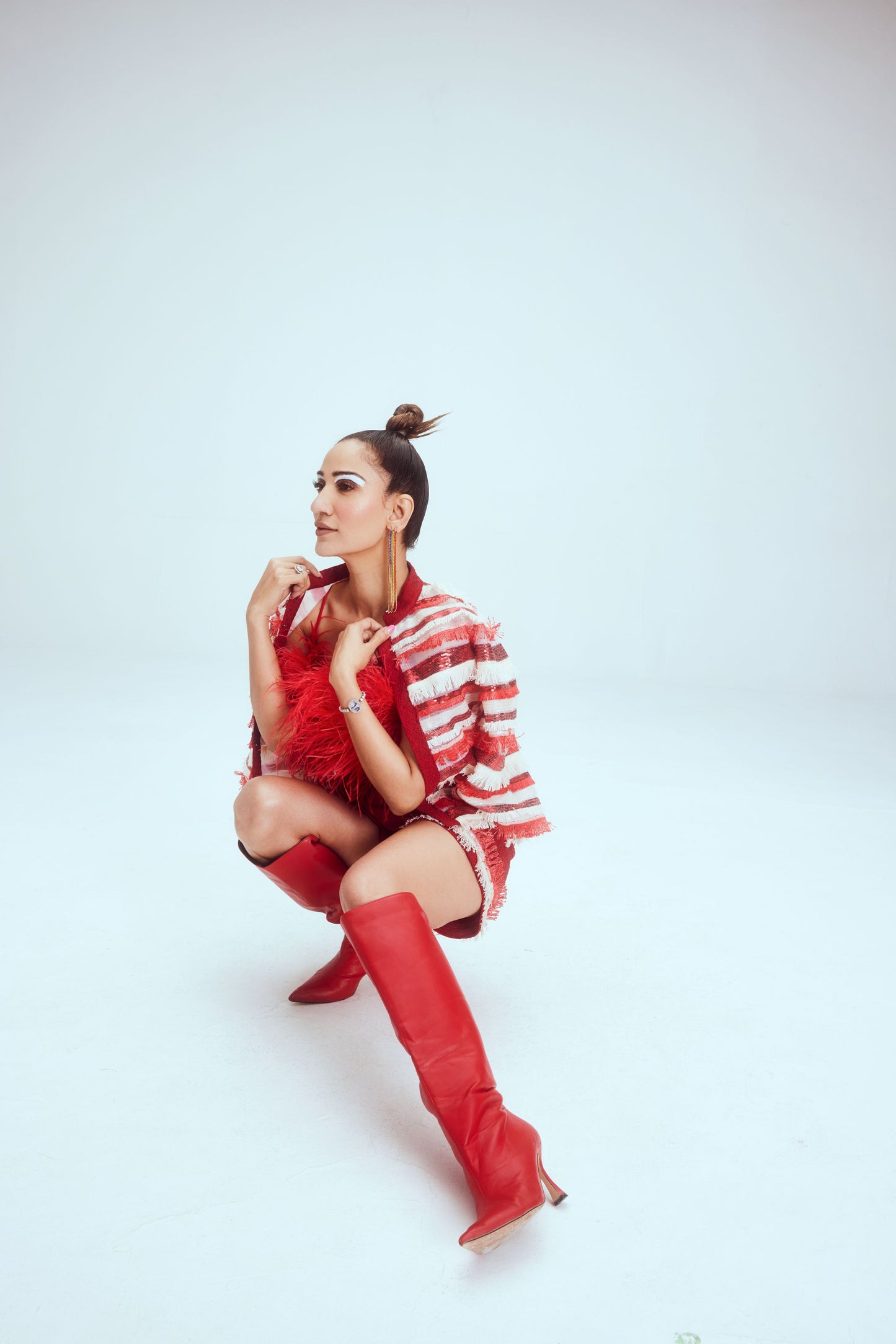 Red Sparkler Coord Set