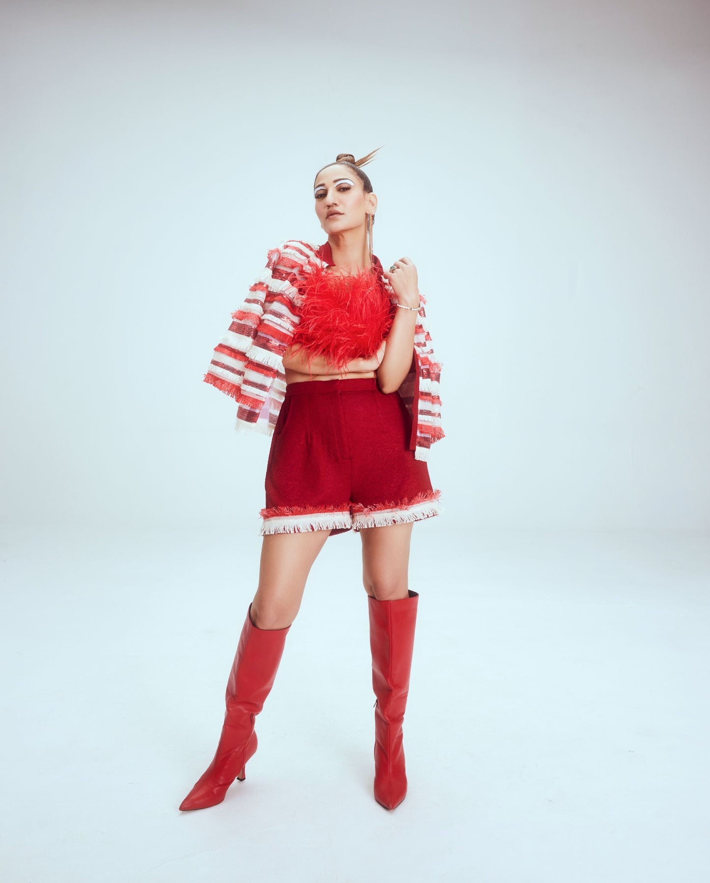 Red Sparkler Coord Set