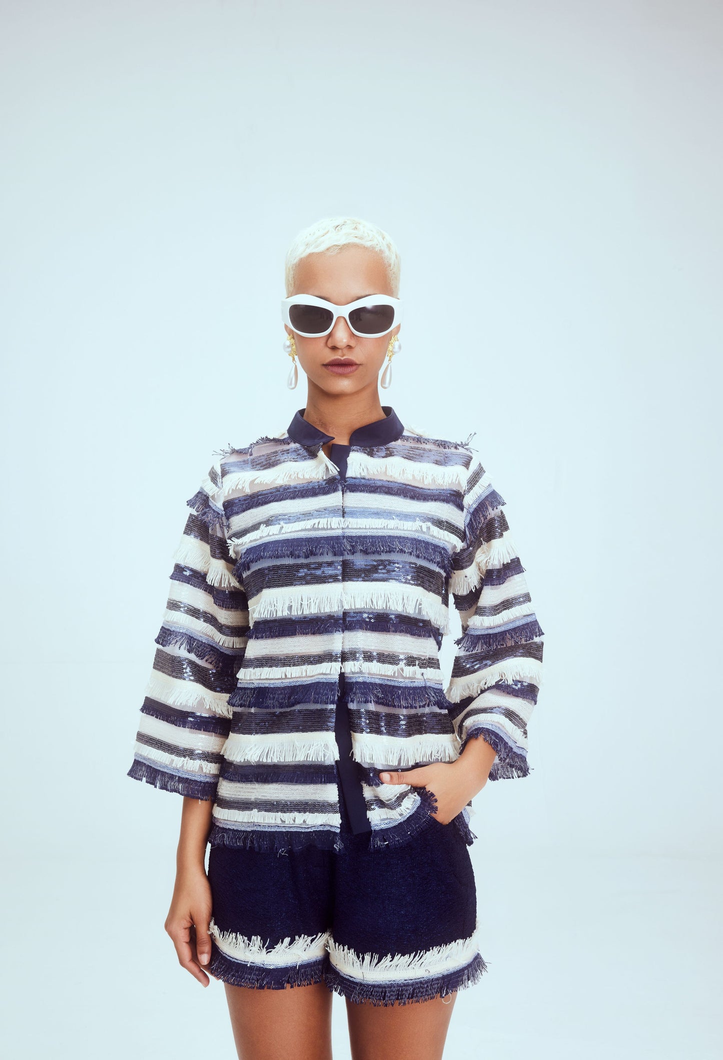 Blue Sparkler Coord Set