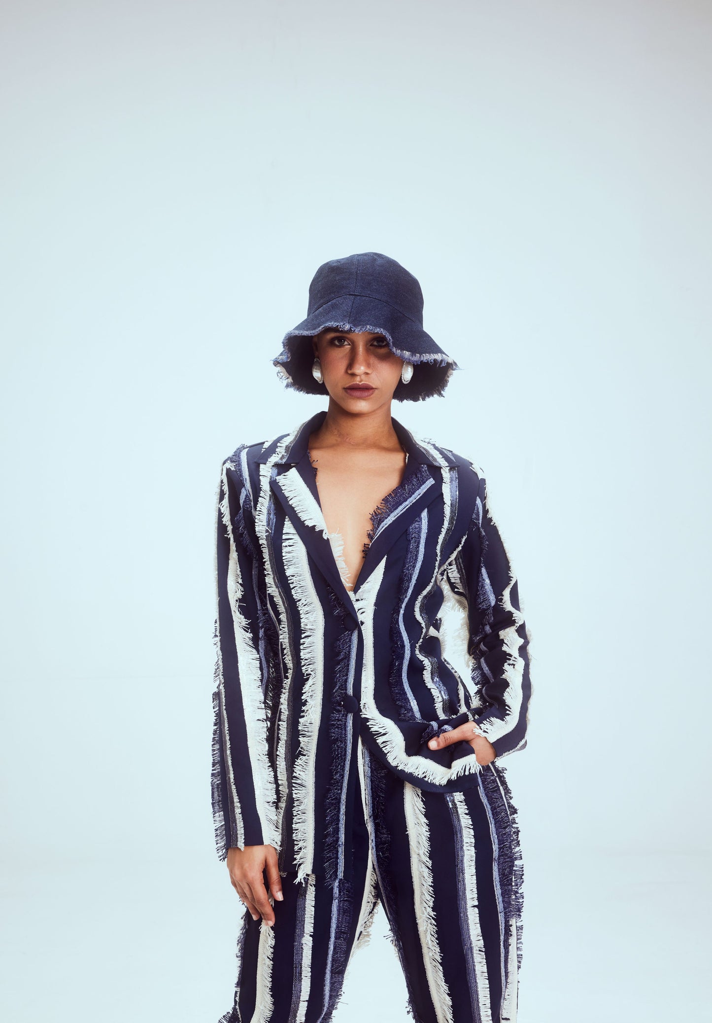 Blue Sparkler Pant Suit