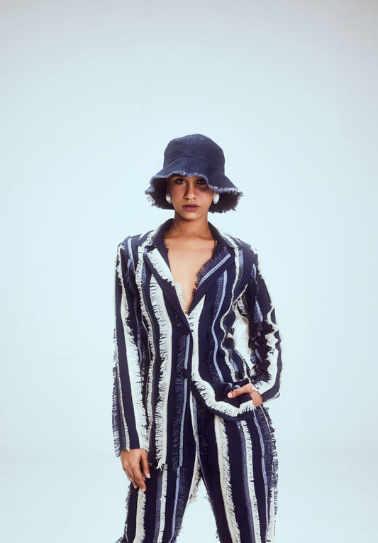 Blue Sparkler Pant Suit