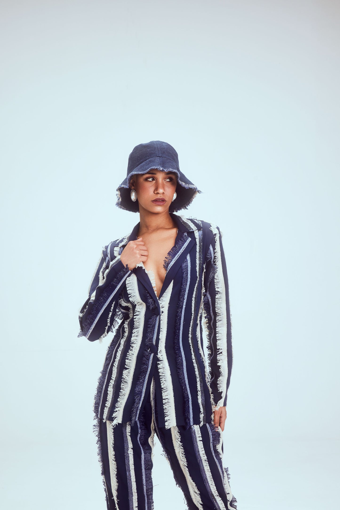 Blue Sparkler Pant Suit