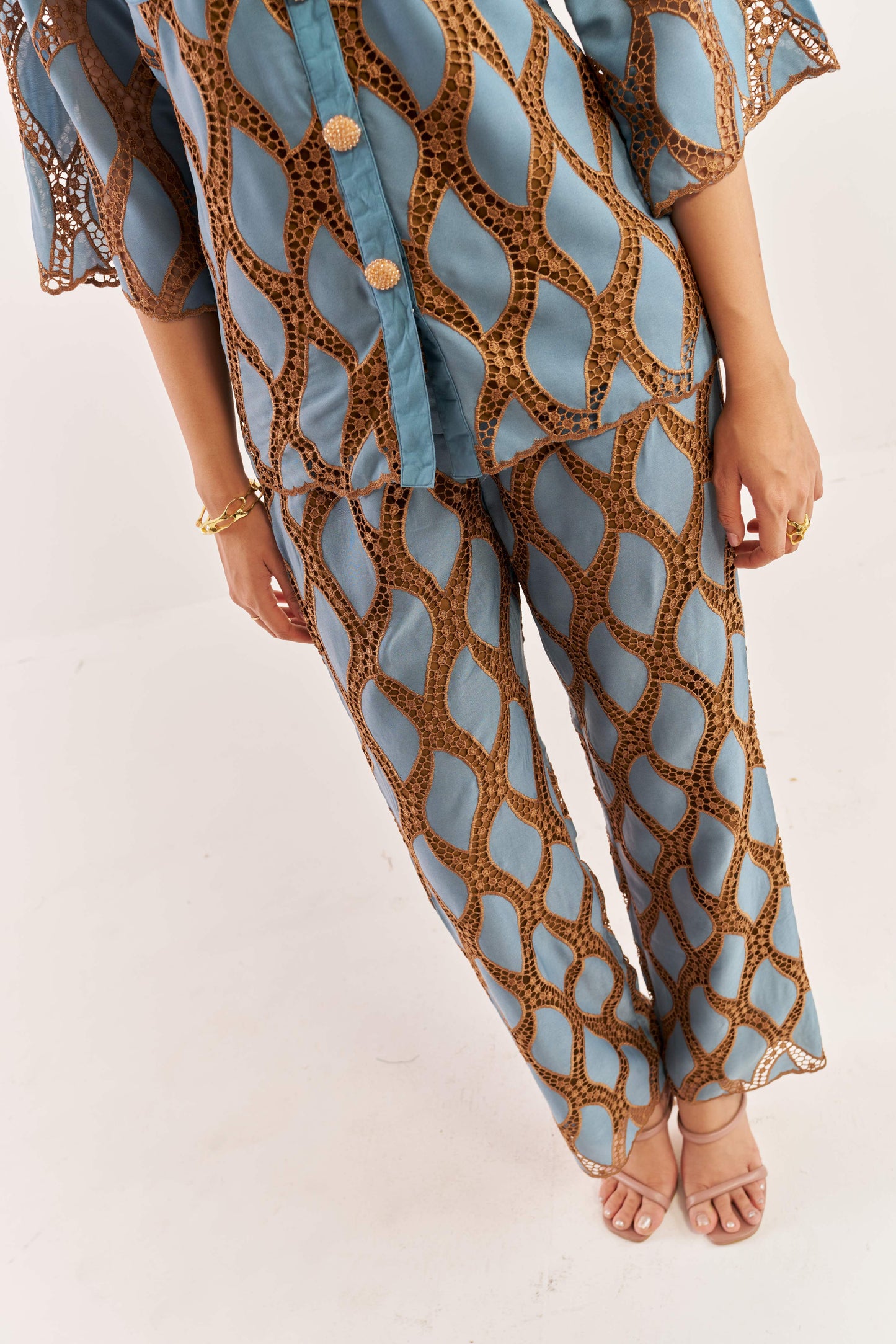 Mosaic jewelled coord set