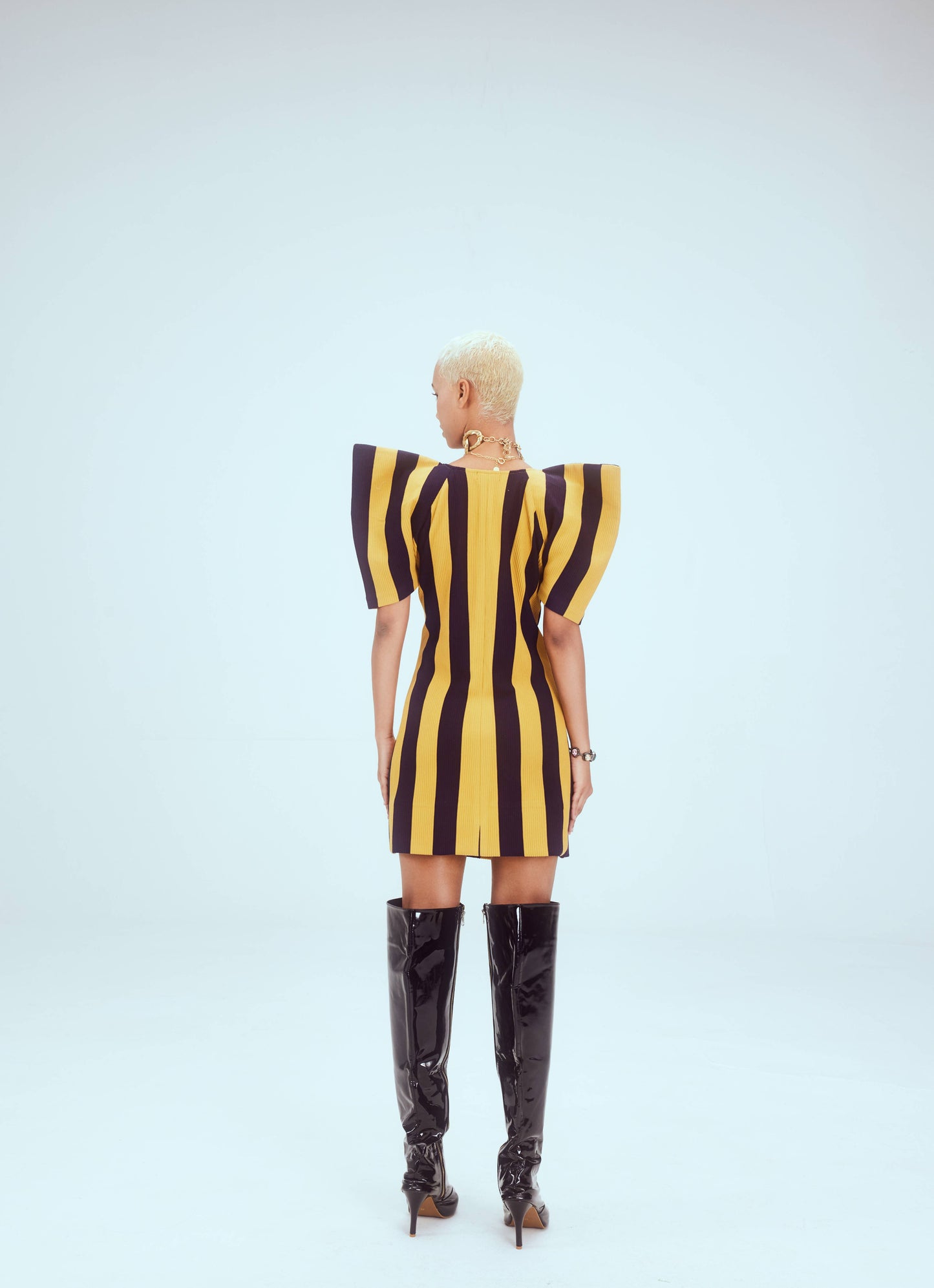 Striped blazer dress