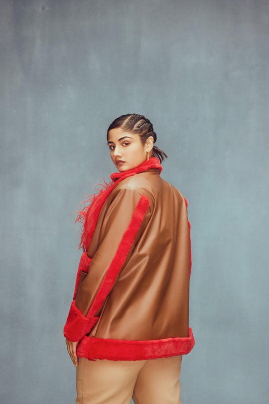 Tan love jacket