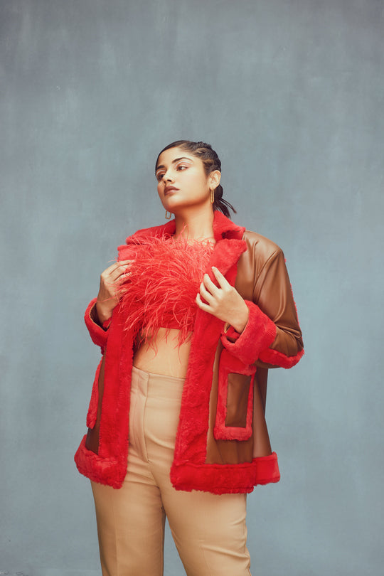 Tan love jacket