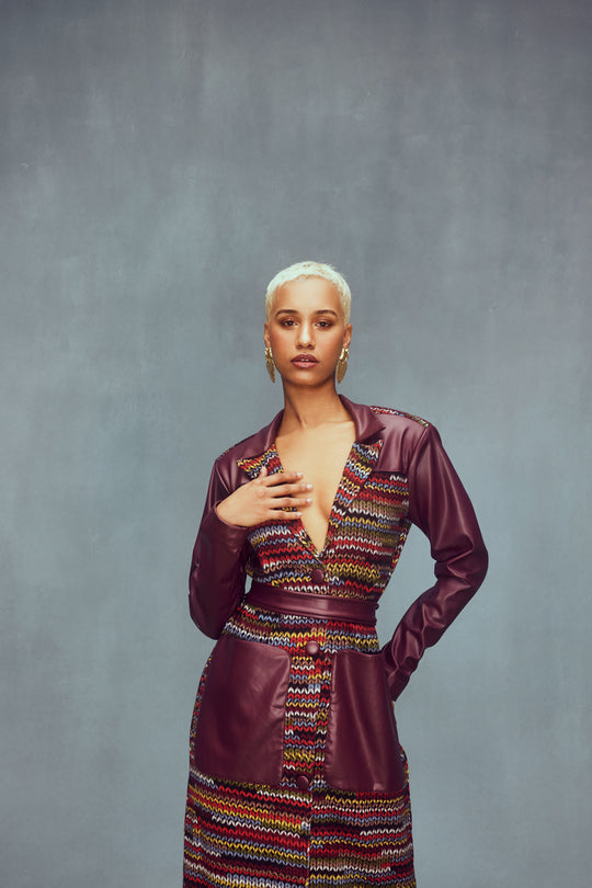 Flaming trench coat