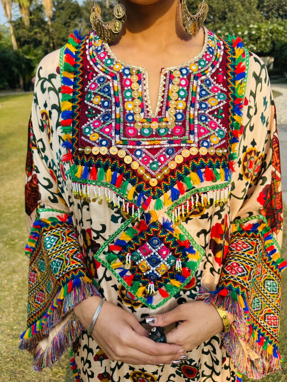 Digital Print Kaftan Set