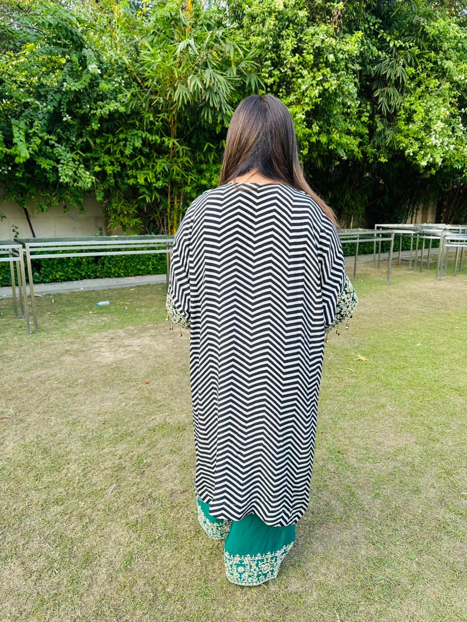 Striped Kaftan Set