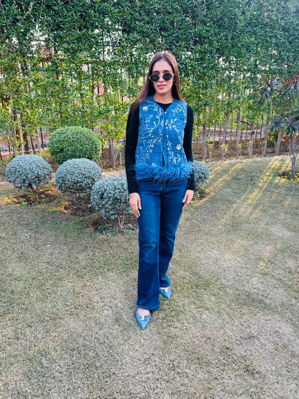 Feather Tweed Jacket