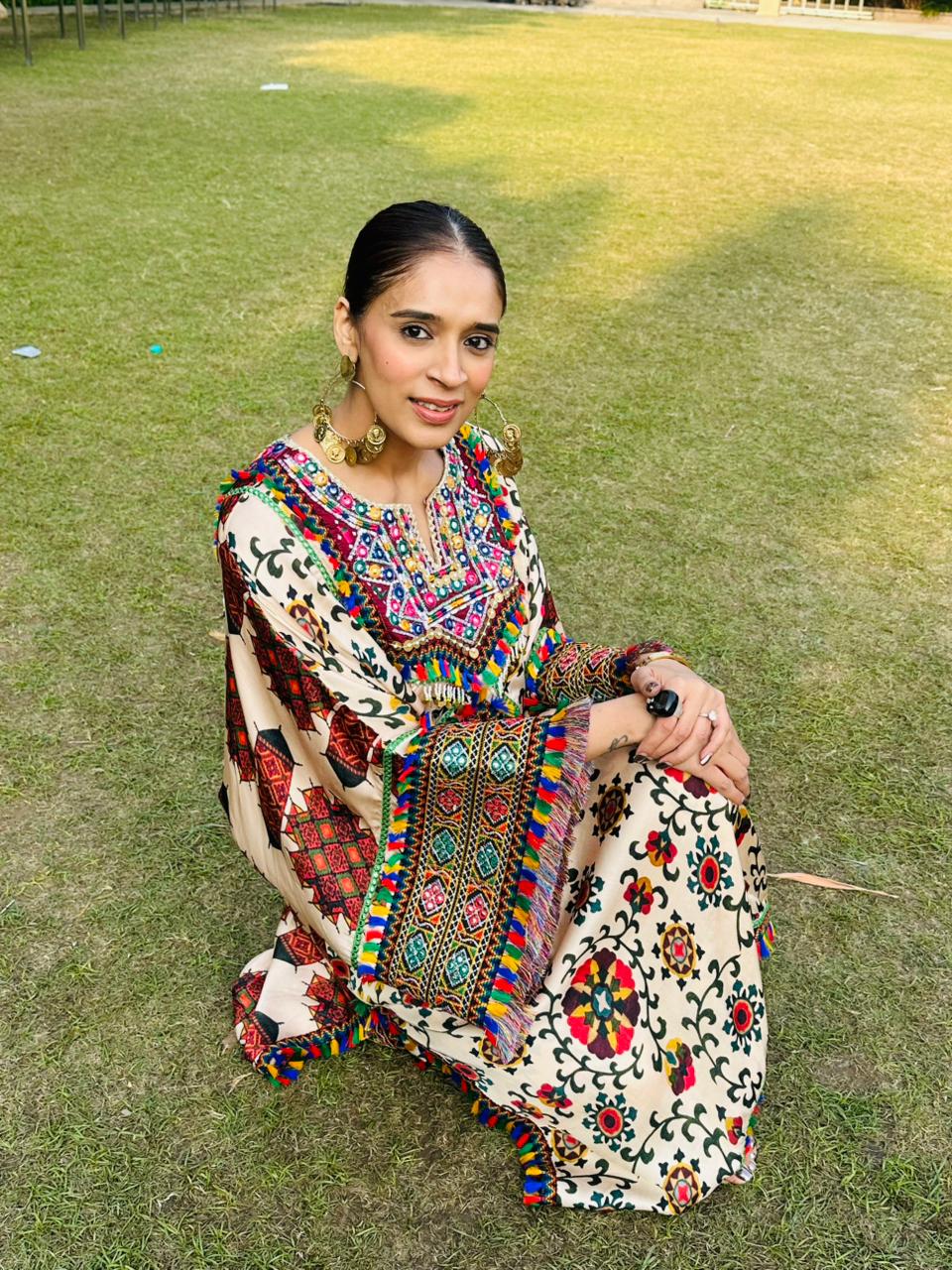 Digital Print Kaftan Set