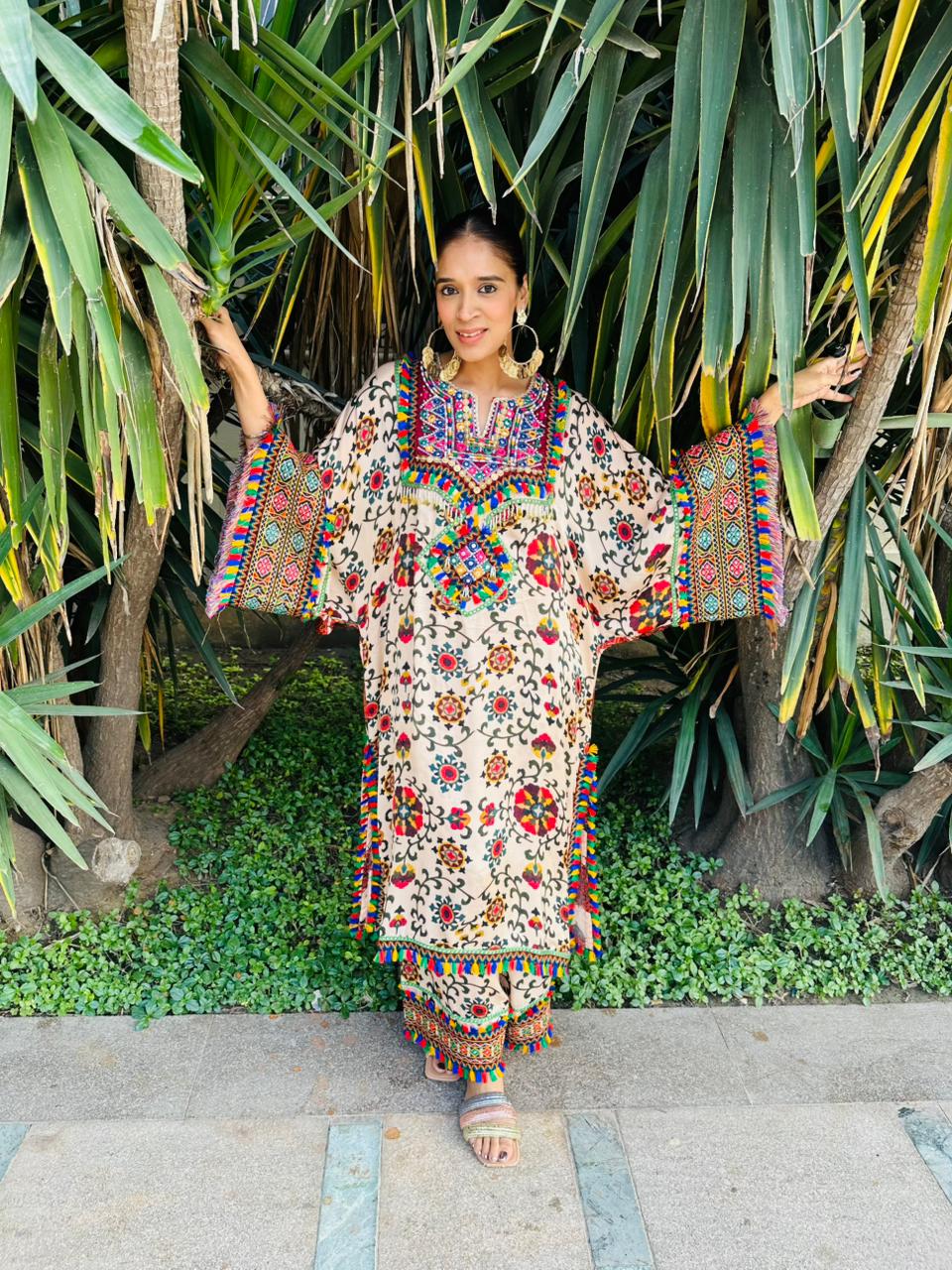 Digital Print Kaftan Set