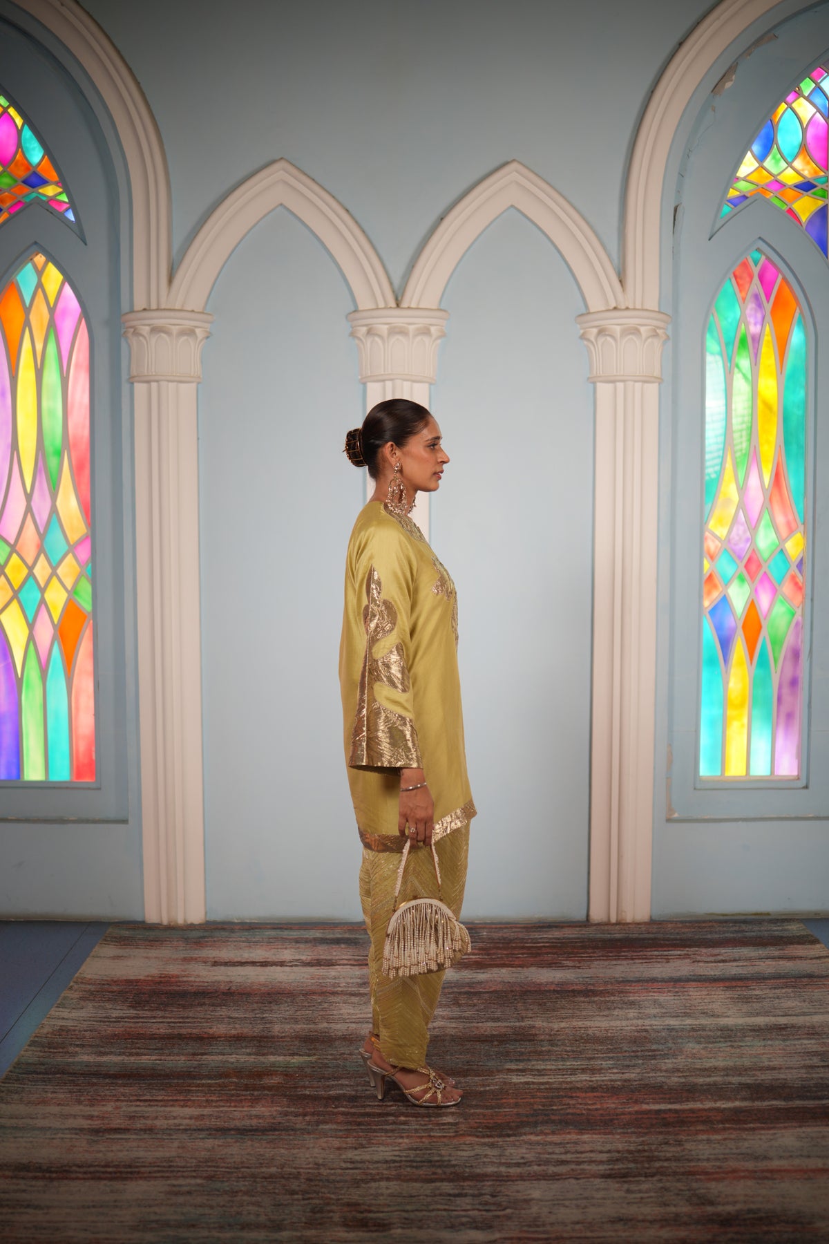 Noor Kurta Set - Green
