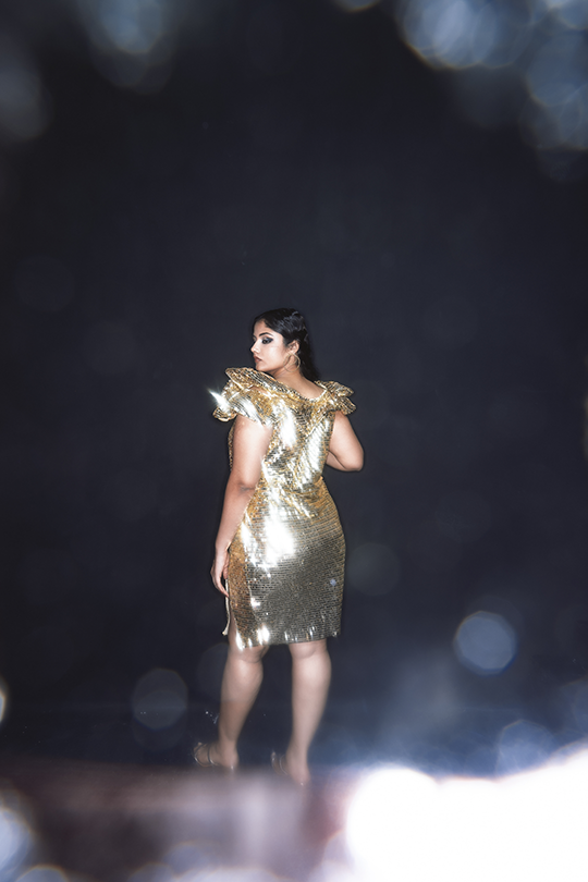Gold bling dress