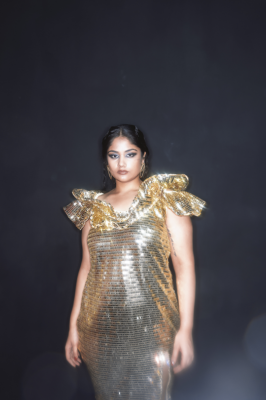 Gold bling dress