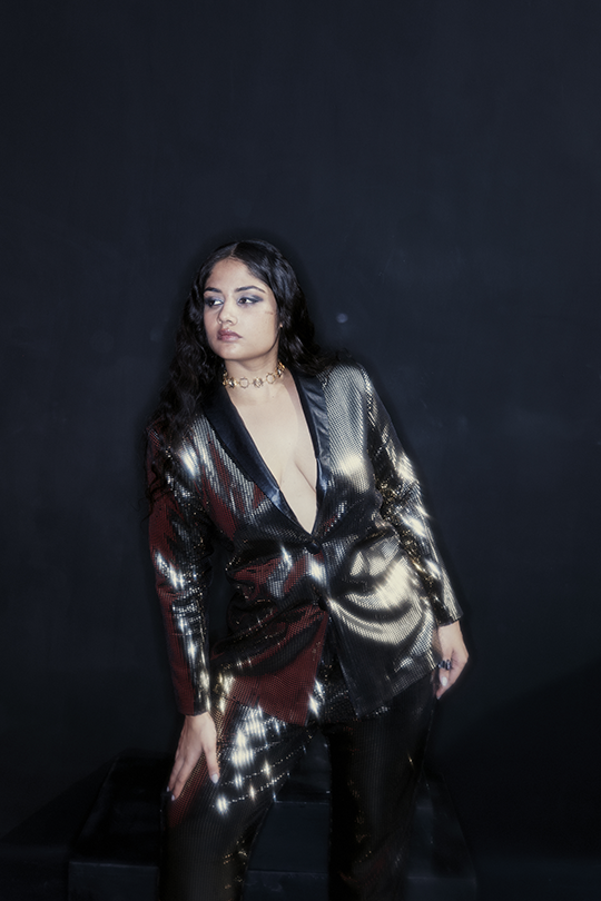 Gold pant suit